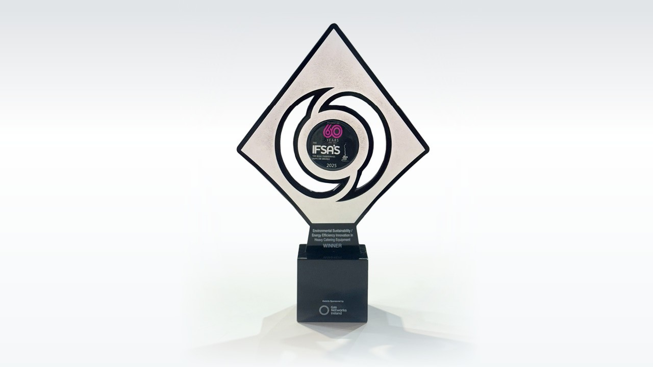 IFSAs 2025 award for energy efficiency and sustainability in foodservice equipment.
