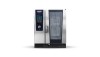 Front view of closed RATIONAL iCombi Pro combi oven with touchscreen control panel.