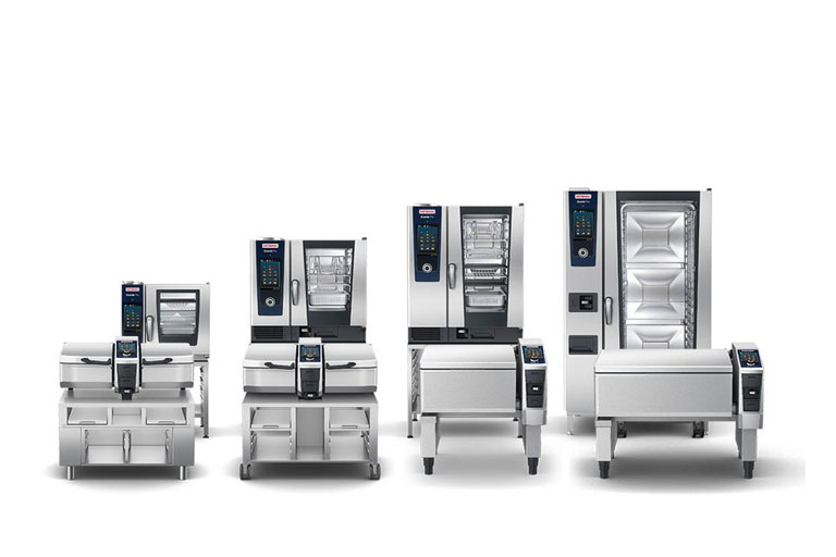 RATIONAL iCombi Pro combi ovens and RATIONAL iVario cooking systems in all sizes and versions.